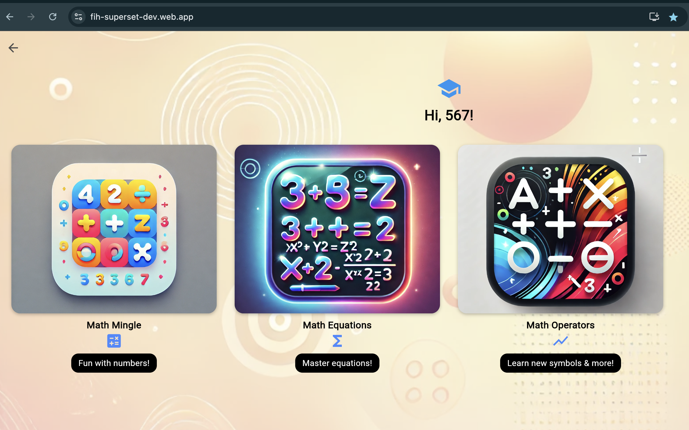 Math Games App